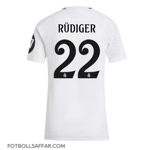 Real Madrid Antonio Rudiger #22 Hemmatröja Dam 2024-25 Kortärmad